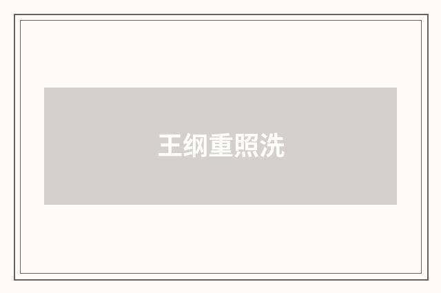 王纲重照洗