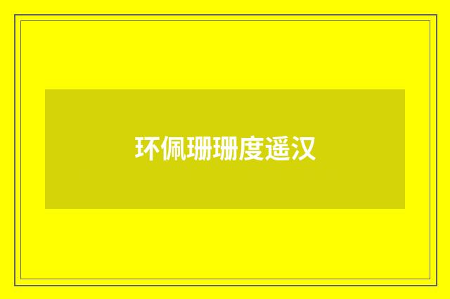 环佩珊珊度遥汉