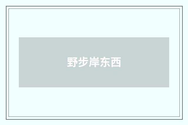 野步岸东西