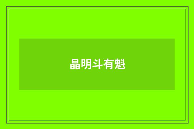 晶明斗有魁