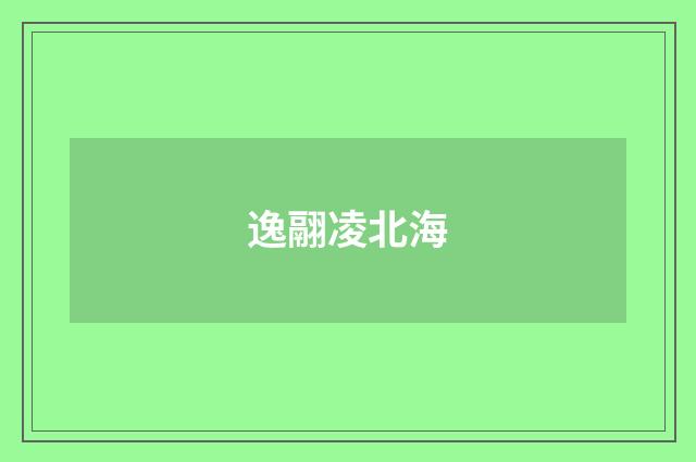 逸翮凌北海