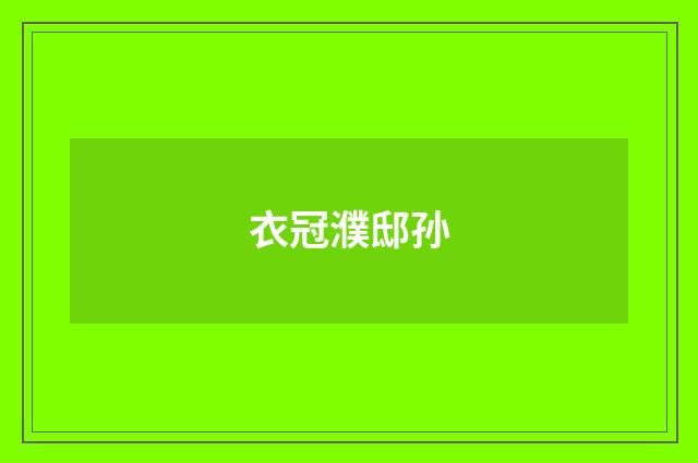 衣冠濮邸孙