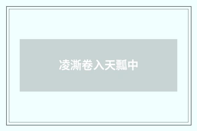 凌澌卷入天瓢中