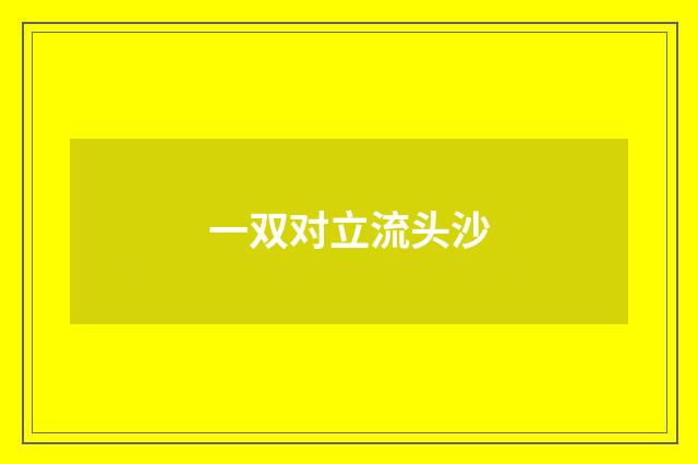 一双对立流头沙