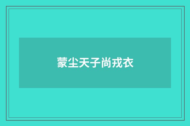蒙尘天子尚戎衣