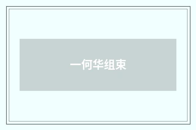 一何华组束