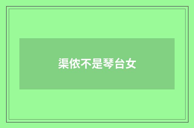 渠侬不是琴台女