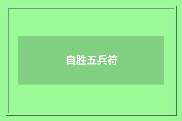 自胜五兵符