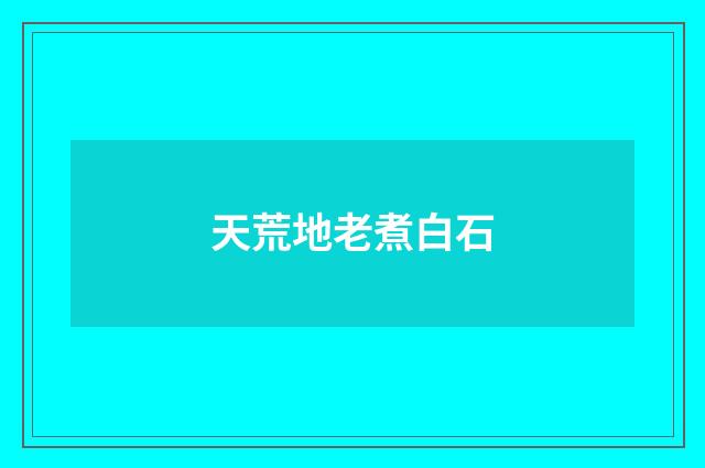 天荒地老煮白石