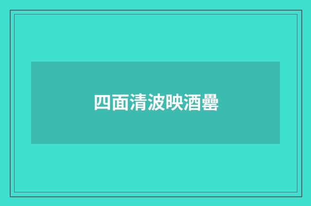 四面清波映酒罍