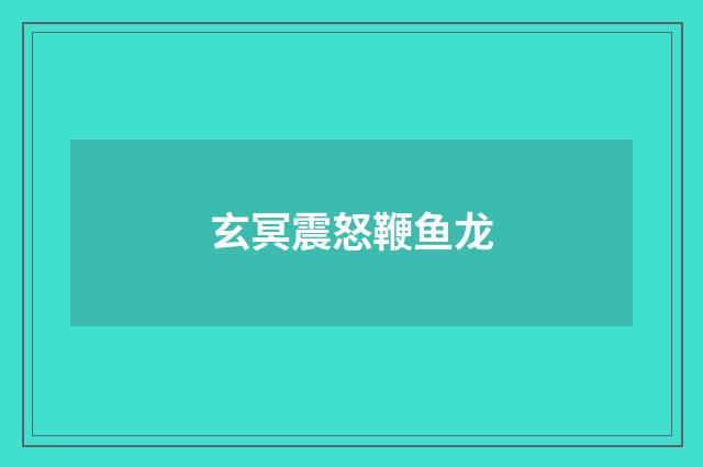 玄冥震怒鞭鱼龙