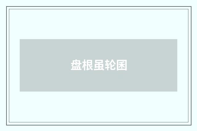 盘根虽轮囷