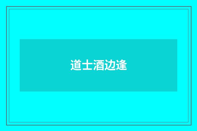 道士酒边逢