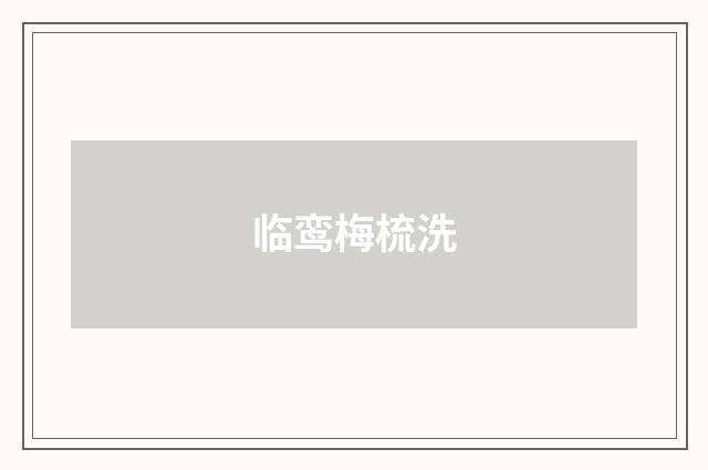 临鸾梅梳洗
