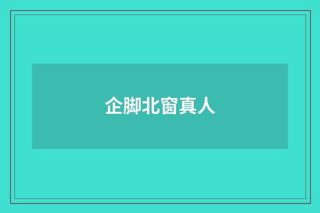 企脚北窗真人