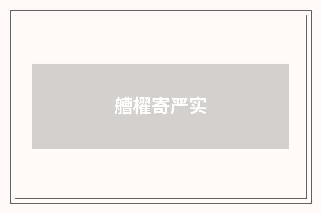 艚櫂寄严实