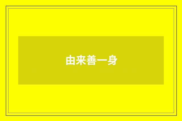 由来善一身