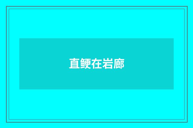 直鲠在岩廊