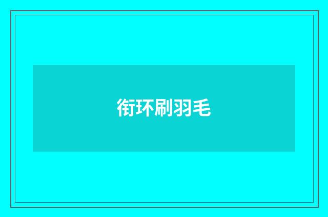 衔环刷羽毛