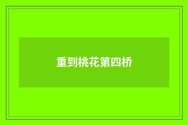 重到桃花第四桥