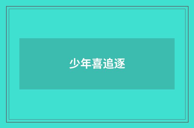 少年喜追逐