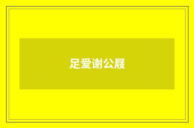 足爱谢公屐