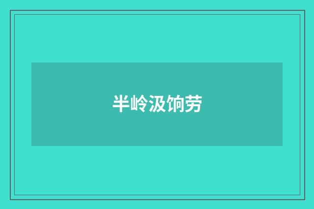 半岭汲饷劳