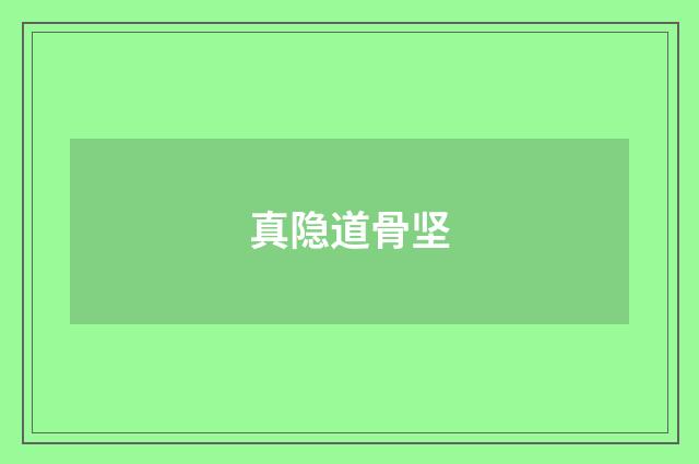 真隐道骨坚