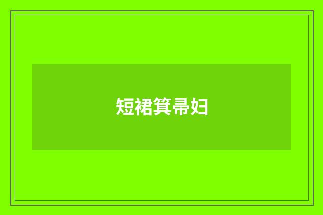短裙箕帚妇