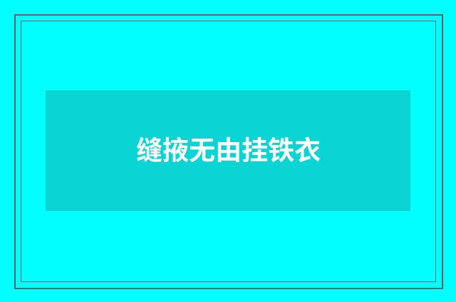 缝掖无由挂铁衣