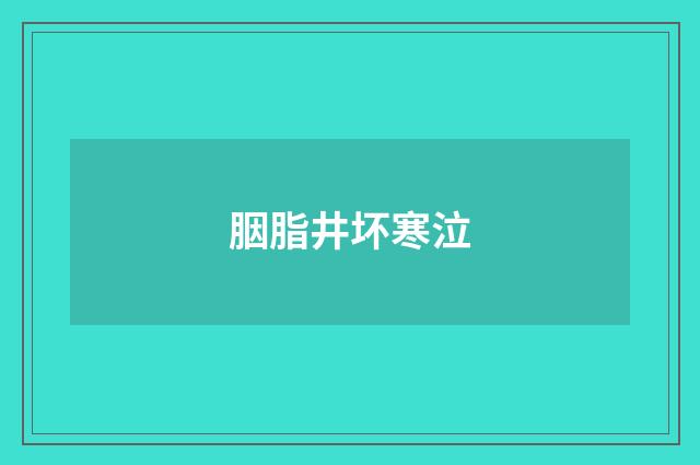 胭脂井坏寒泣