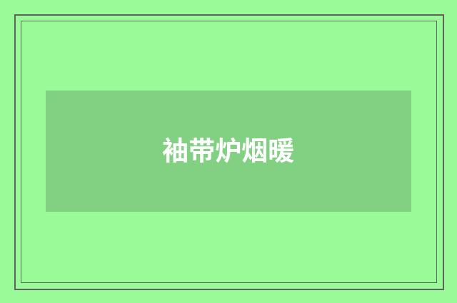 袖带炉烟暖