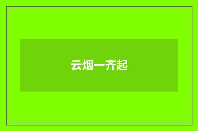 云烟一齐起
