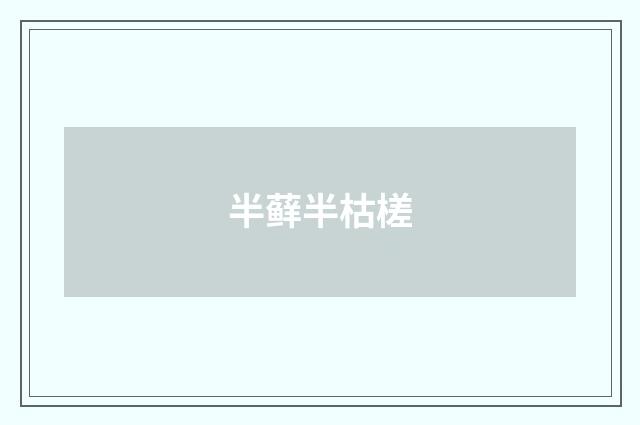 半藓半枯槎