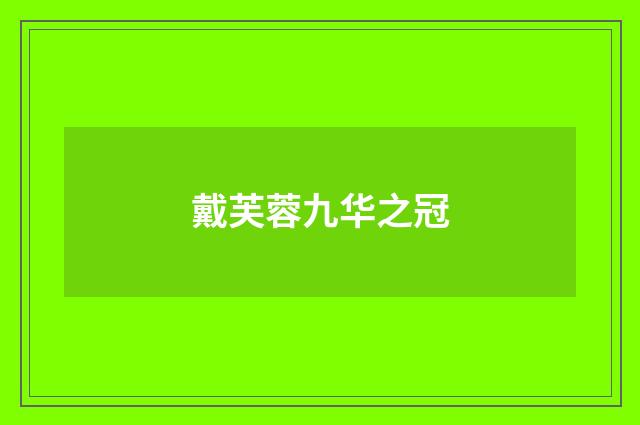戴芙蓉九华之冠