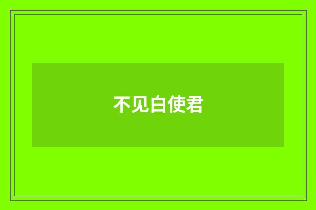 不见白使君