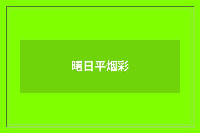 曙日平烟彩
