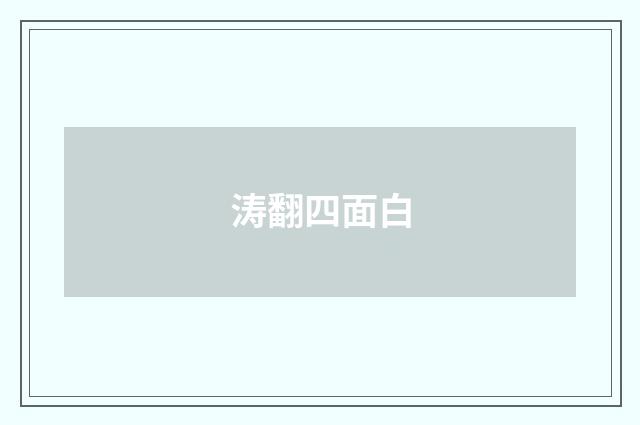涛翻四面白