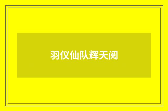 羽仪仙队辉天阅