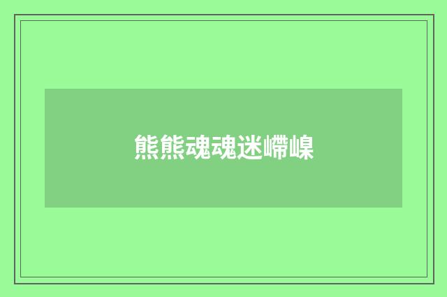 熊熊魂魂迷嵽嵲