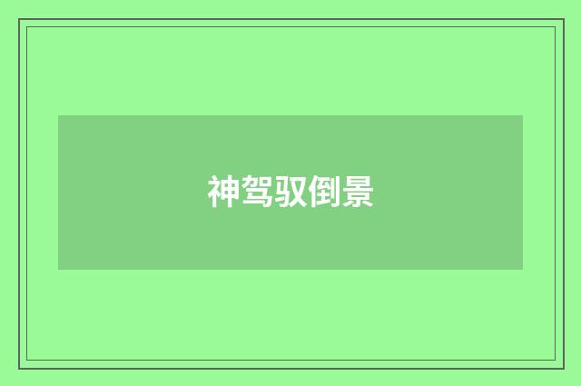 神驾驭倒景