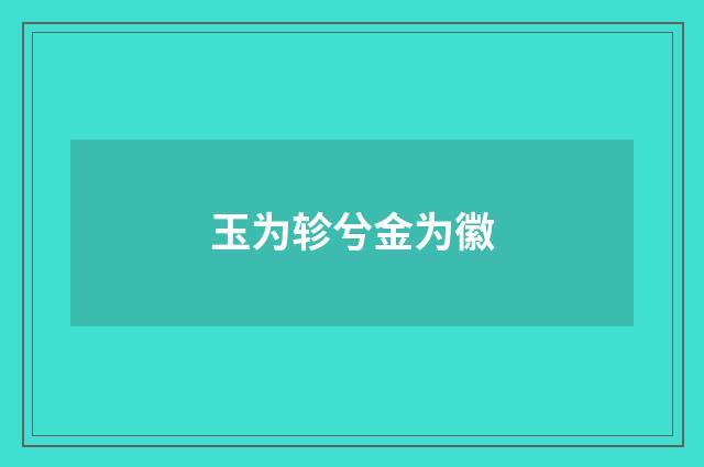玉为轸兮金为徽