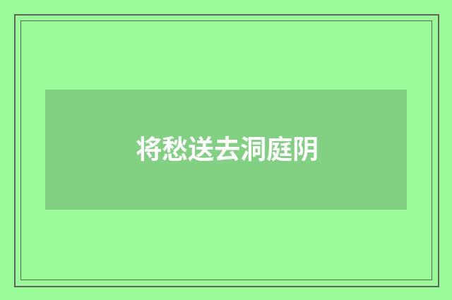 将愁送去洞庭阴