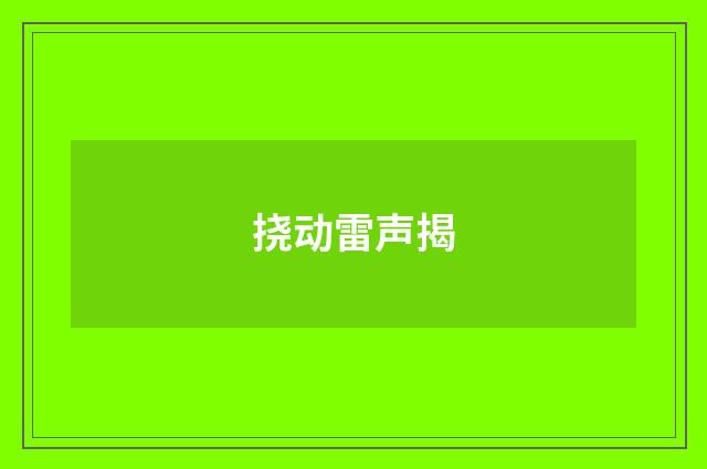 挠动雷声揭