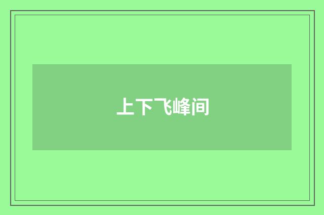 上下飞峰间