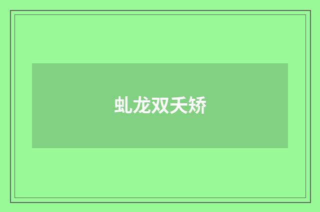 虬龙双夭矫