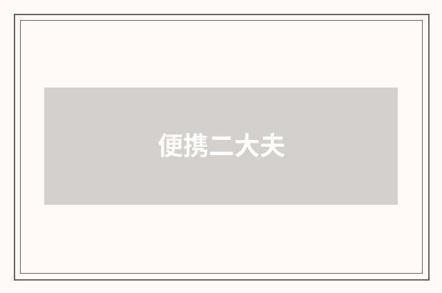 便携二大夫