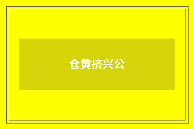 仓黄挤兴公