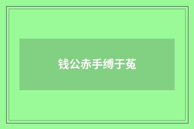 钱公赤手缚于菟