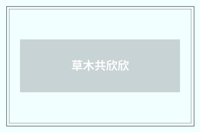 草木共欣欣